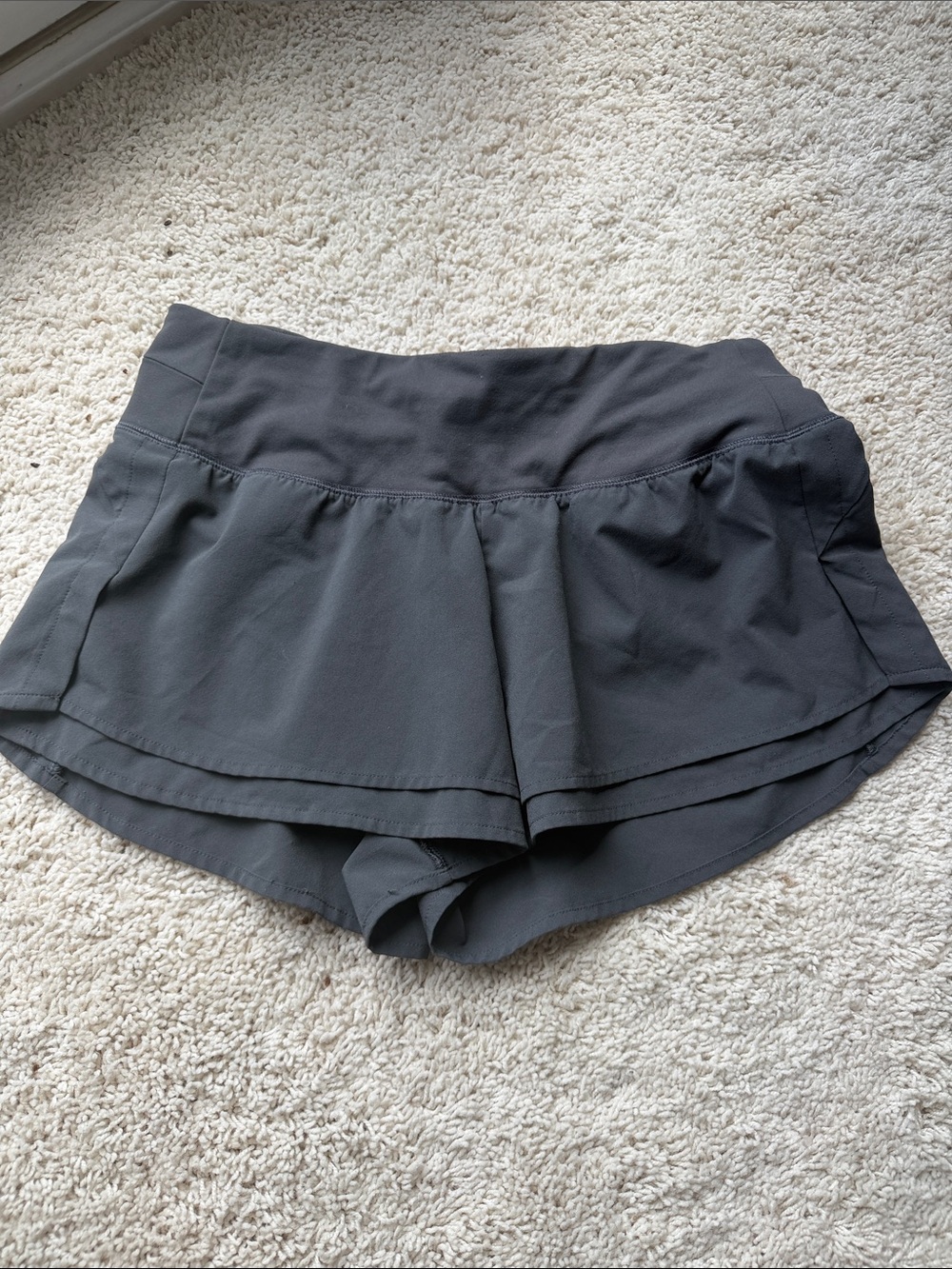 Calia (Carrie Underwood) Gray Double-Layer Athletic Skort Shorts
